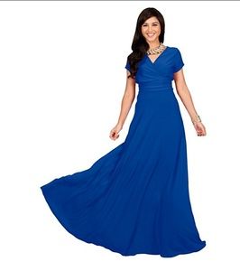 Women's Plus Size Long Cocktail Gown